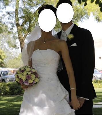 Uszályos menyasszonyi ruha 34-es eladó0