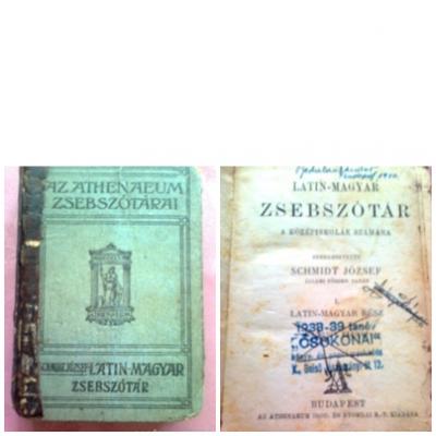 Régi zseb,-és kéziszótárok az 1930-40 es évekből....0