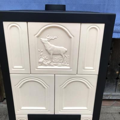 hordozható cserépkályha 9,8 KW teljesítménnyel.0