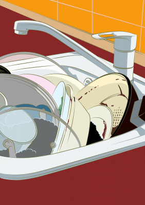 Mosogató német munka0