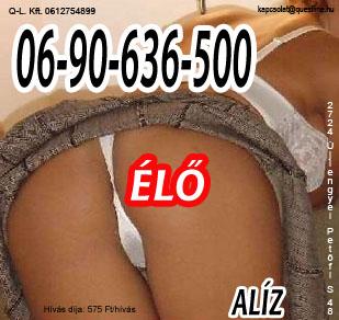 Szuperolcsó telefonszex Alizzal! 06-90-636-5000