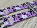 Halloween Apple Watch lila színű szilikon óraszíj1