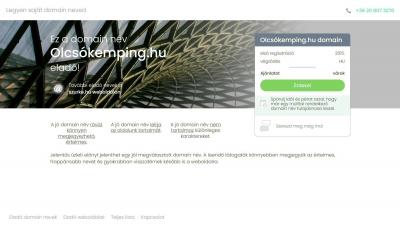 Eladó kempinges domain név: olcsokemping.hu0