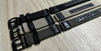 Univerzális okosóra vászon+bőr pótszíj eladó - 20mm (óraszíj)0