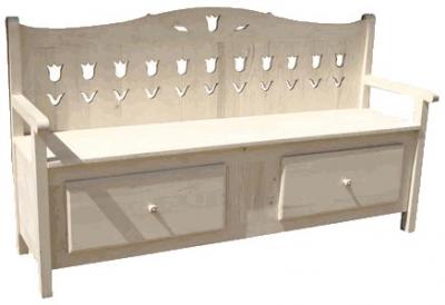 Tulipános lócák, székek, karnisok, asztalok, saroklócák0