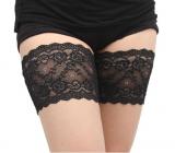 Női csúszásgátlós tapadó szexi virágmintás csipkedekoros combfix1