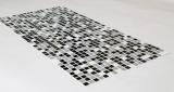 Mosaic Black csempe PVC falpanel1