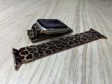 Apple Watch fém leopárd mintás szíj2