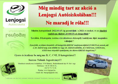 Szerezz Nálunk Jogosítványt!!!0