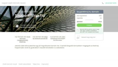 Eladó klímás domain név: szuperklima.hu0