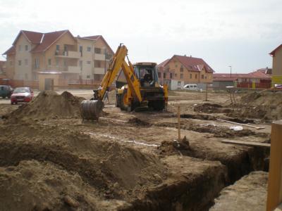 Gépi földmunka Térkövezés0