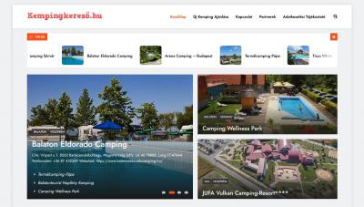 Eladó a Kempingkereső.hu komplett weboldal0