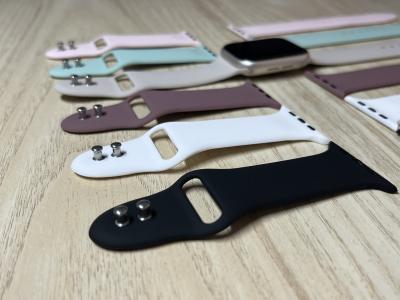 Apple Watch szilikon óraszíj dupla fém pattintóval0