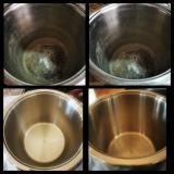 Oxiádált , lábasok felújitása.