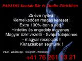 Zürichi Kontakt-Bár és Studio új arcokat keres! Extra a tiéd!