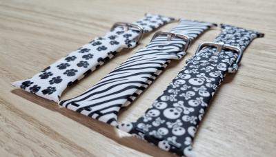 Apple Watch mintás óraszíj: koponyás, tappancsos, zebrás0