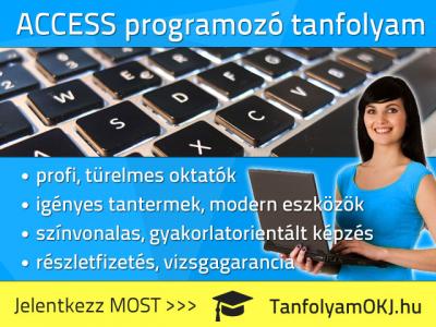 Access programozás tanfolyam Budapesten0