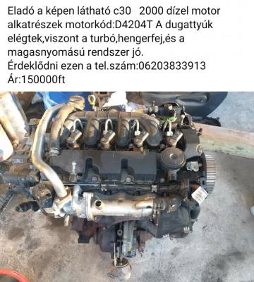 C30 volvo motor alkatrész 2000 dízel0